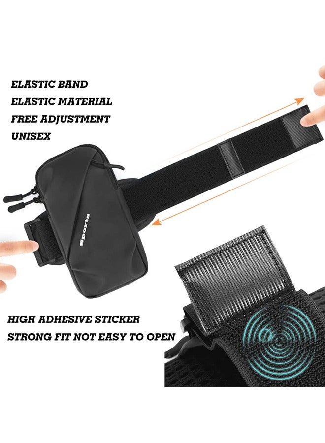 سبورتس حقيبة معصم ذراع الهاتف الخلوي ، مناسبة عالمية ، مقاومة للماء ، قابلة للتنفس ، حامل الهاتف لتشغيل ركوب الدراجات تسلق المشي لمسافات طويلة صالة رياضية - Image 3