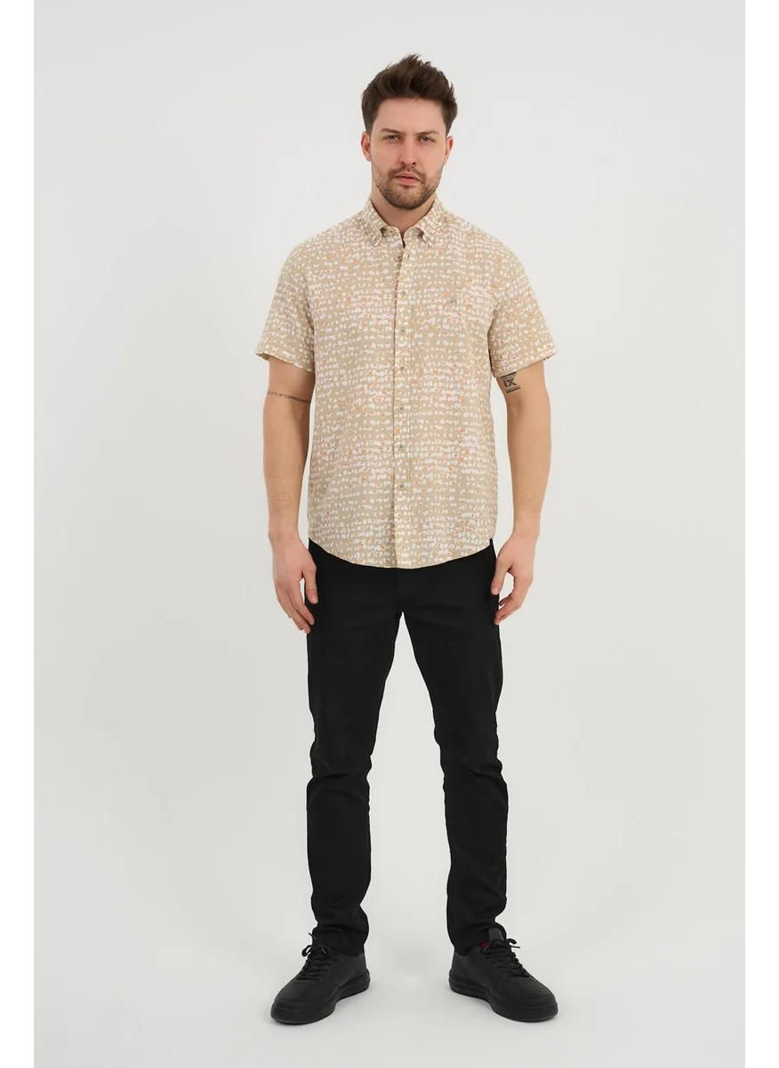 Alexander Gardi Alexandergardi Men's Short Sleeve Patterned Shirt (1361998)
