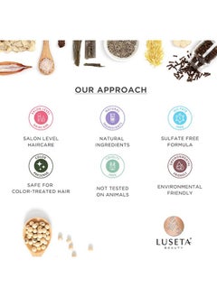 L LUSETA Luseta Rose Oil Shampoo and Conditioner for Volumizing & Hydrating - Color safe, gluten-free, sulfate-free, paraben-free, cruelty free and Vegan  - Image 4
