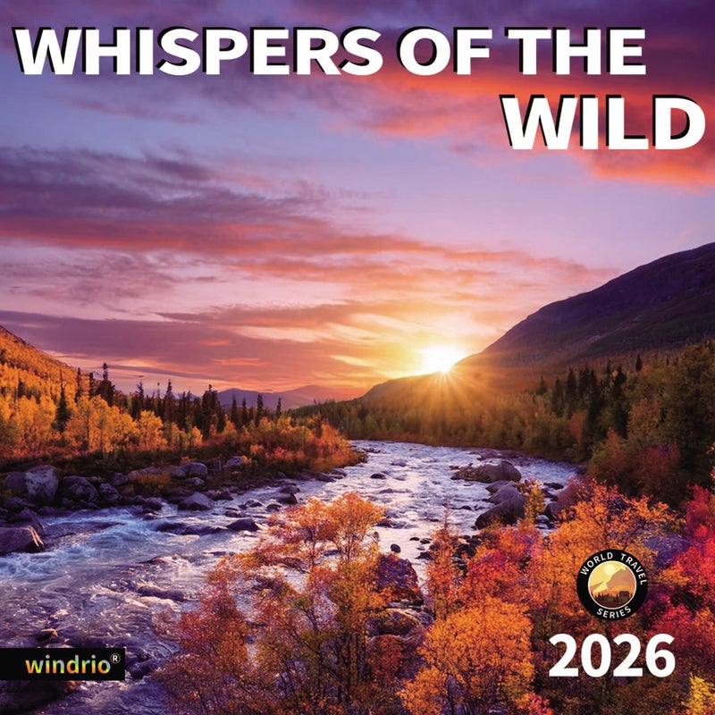 windrio 2026 Wall Calendar,Calendar 2026, July 2025 - December 2026, Wall Calendar Whispers Of The Wild, 12" x 24" Opened,Full Page Months Thick & Sturdy Paper for Gift Perfect Calendar Organizing Planning - Image 1