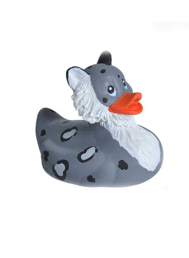 وايلد ريبابليك بط مطاطي من Wild Republic، ألعاب استحمام، هدايا للأطفال، ألعاب حمام سباحة، ألعاب مائية، نمر ثلجي، 4 بوصات - Image 1