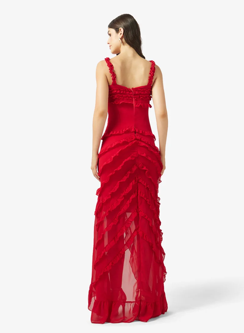 ELLA Off Shoulder Ruffled Dress