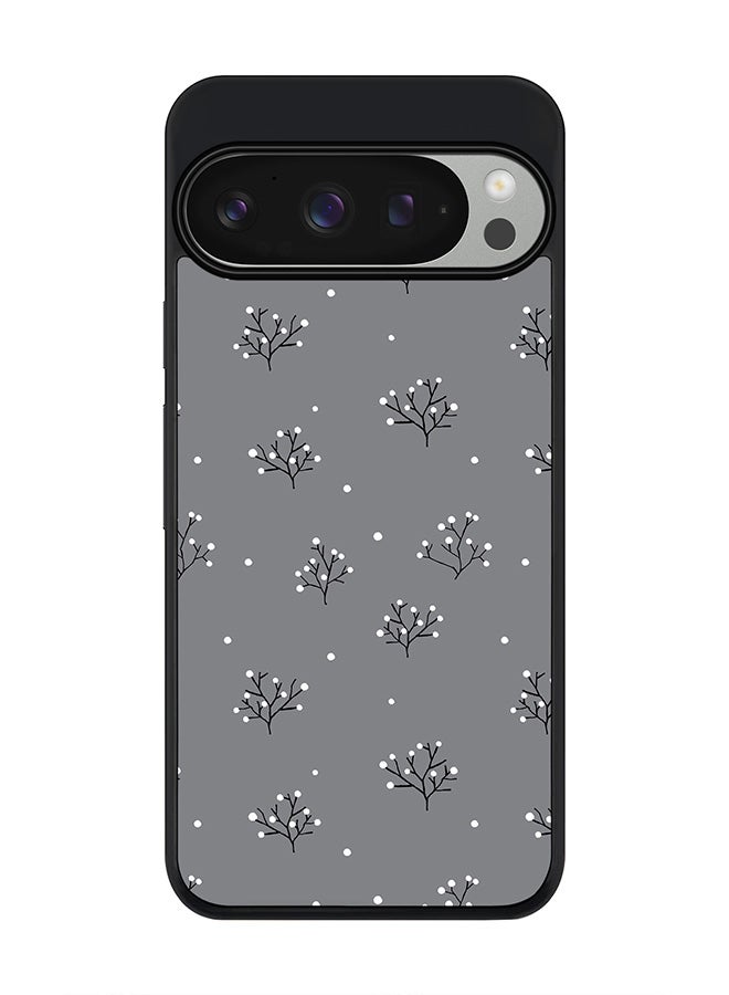 Stylizedd غطاء لجهاز جوجل بيكسل 9 برو، حماية كاميرا نحيفة، غطاء هاتف مضاد للصدمات - شظايا الشتاء - Image 1