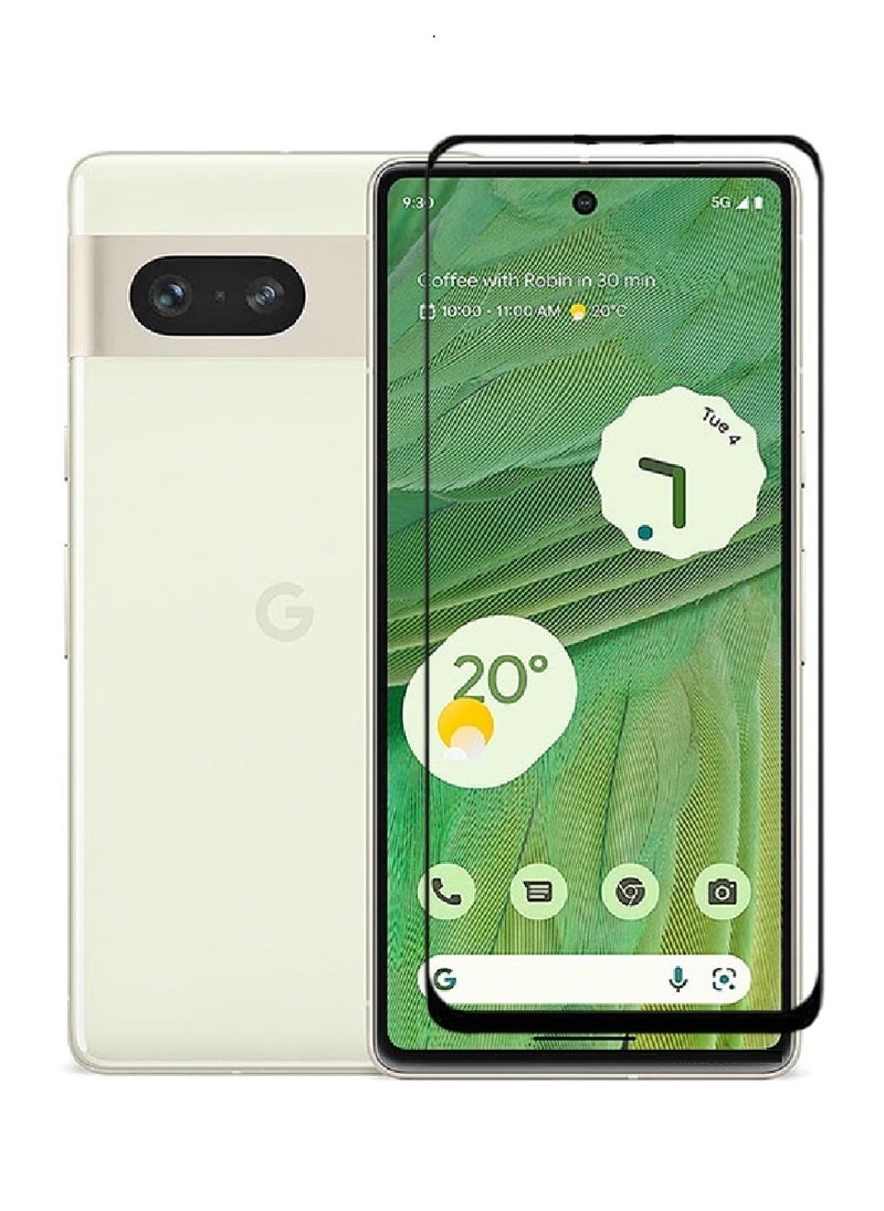 AINA Tempered Glass Screen Protector 5D Designed For Google Pixel 7 Full Glue Edge to Edge Full Screen Coverage And Bubble Free - Image 1