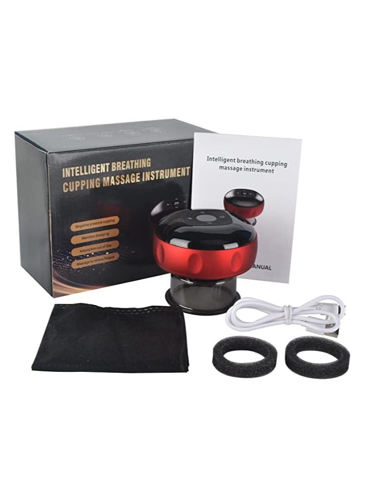 جهاز كشط الحجامة الذكي المحمول بالضغط الساخن ، خزان التنفس ، سحب الشفط وتخفيف الضغط ، استرخاء العضلات - Image 1