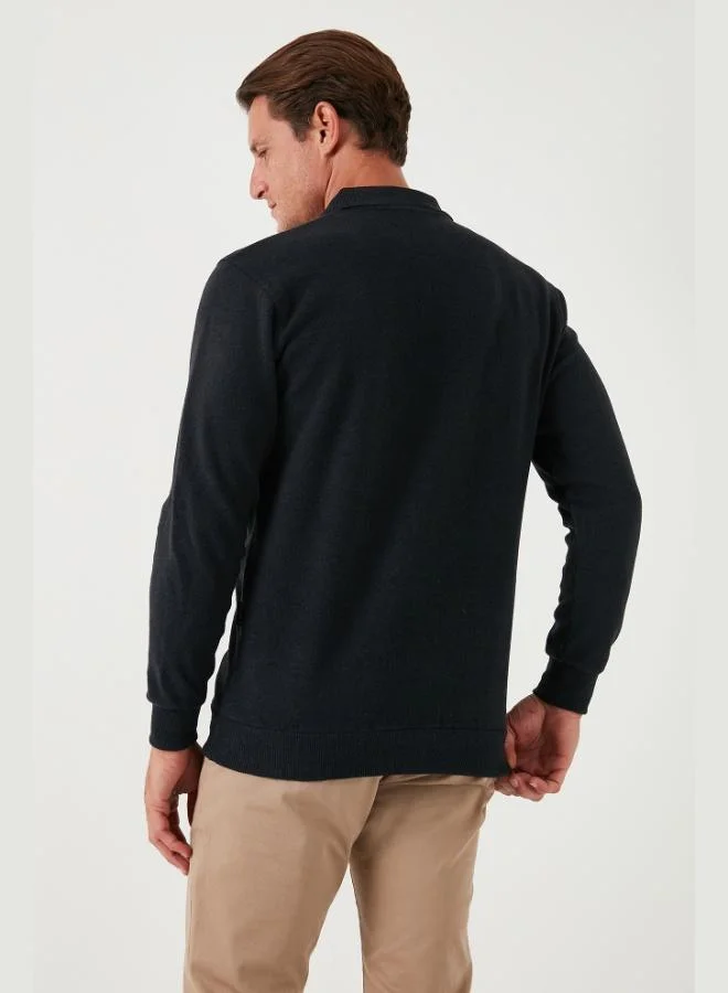 Buratti  Buratti Cotton Blend Regular Fit Polo Collar Sweater Men's POLO COLLAR SWEATER 456223 for Men | Best Price UAE