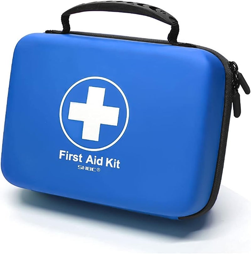 SHBC Waterproof First Aid Kit 228pcs with All Basic or Advanced Supplies You Need Suitable for Emergencies at Home or Outside Travel Home Camping Blue - Image 1
