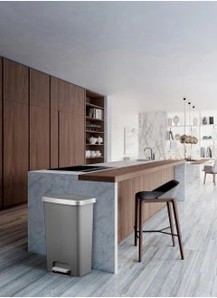 EKO HANA SERIES | Brushed Matte Finish | Soft-Closing | Fingerprint-Resistant | Step Trash Bin | Pet-proof Lockable Lid | 50L  - Image 2