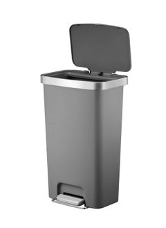 EKO HANA SERIES | Brushed Matte Finish | Soft-Closing | Fingerprint-Resistant | Step Trash Bin | Pet-proof Lockable Lid | 50L  - Image 5