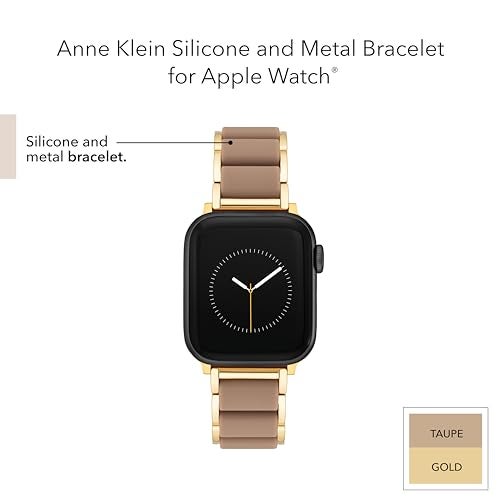 ANNE KLEIN سوار أن كلاين السيليكوني للأزياء لساعات آبل، آمن، قابل للتعديل، بديل لسوار ساعة آبل، يناسب معظم المعاصم - Image 2