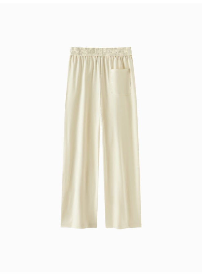 سيمير بنطلون رياضي بلون سادة بتصميم ساق واسعة للنساء - Image 2