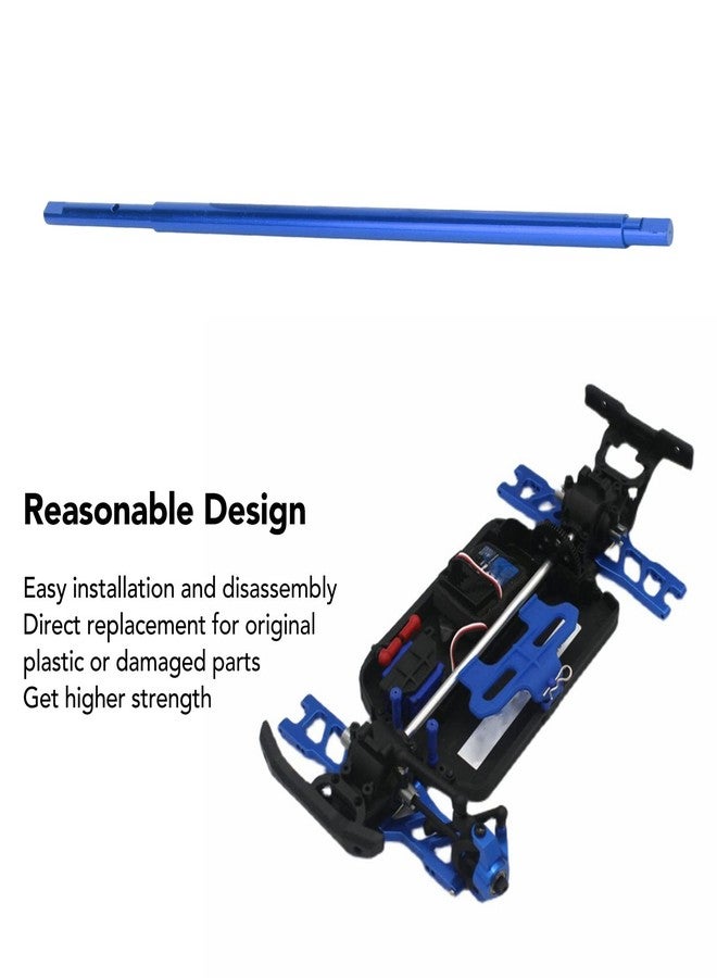 Dilwe RC Drive Shaft, RC Drive Shaft Aluminum Alloy Replacement Central Driveshaft for LaTrax Teton 1/18 Crawler(Blue) - Image 4