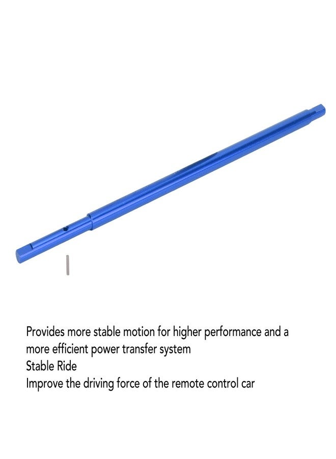 Dilwe RC Drive Shaft, RC Drive Shaft Aluminum Alloy Replacement Central Driveshaft for LaTrax Teton 1/18 Crawler(Blue) - Image 2