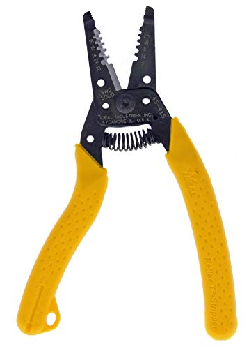 Ideal Industries IDEAL Electrical 45-415 Premium Reflex T-5 Stripper - 10-20 AWG, Wire Stripper with Thumb Rest, Plier Nose, Slide Lock, Textured Grips - Image 1