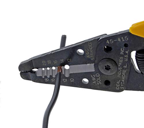 Ideal Industries IDEAL Electrical 45-415 Premium Reflex T-5 Stripper - 10-20 AWG, Wire Stripper with Thumb Rest, Plier Nose, Slide Lock, Textured Grips - Image 4