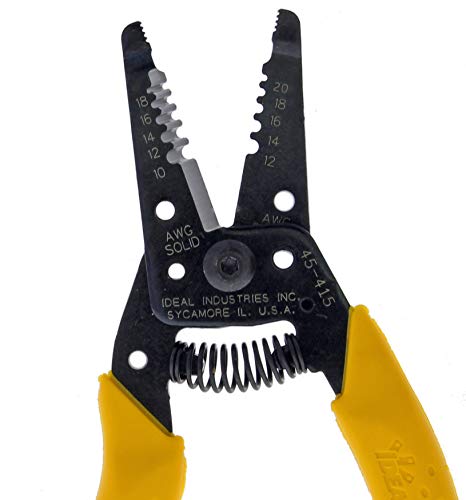 Ideal Industries IDEAL Electrical 45-415 Premium Reflex T-5 Stripper - 10-20 AWG, Wire Stripper with Thumb Rest, Plier Nose, Slide Lock, Textured Grips - Image 3