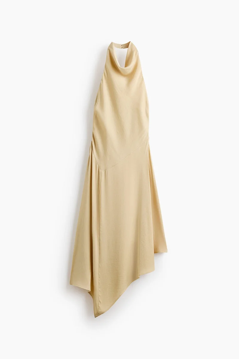 H&M Asymmetric halterneck dress