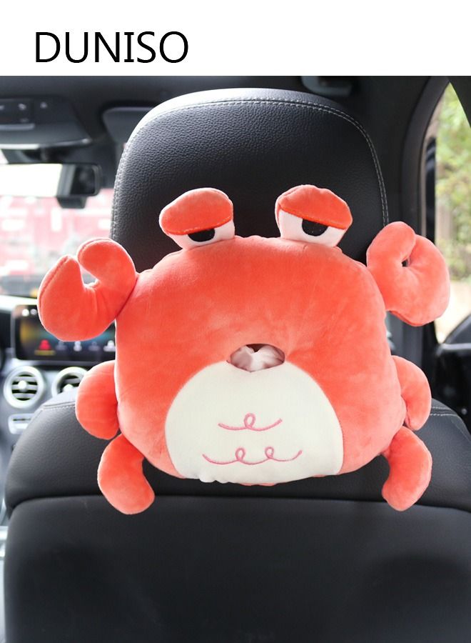 DUNISO Cartoon Car Sun Visor Tissue Box Holder Paper Towel Napkin Box Cover Seat Back Bracket Portable Car Mount Organizer Car Accessories  - Image 1