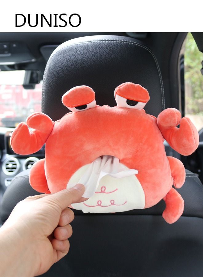 DUNISO Cartoon Car Sun Visor Tissue Box Holder Paper Towel Napkin Box Cover Seat Back Bracket Portable Car Mount Organizer Car Accessories  - Image 5