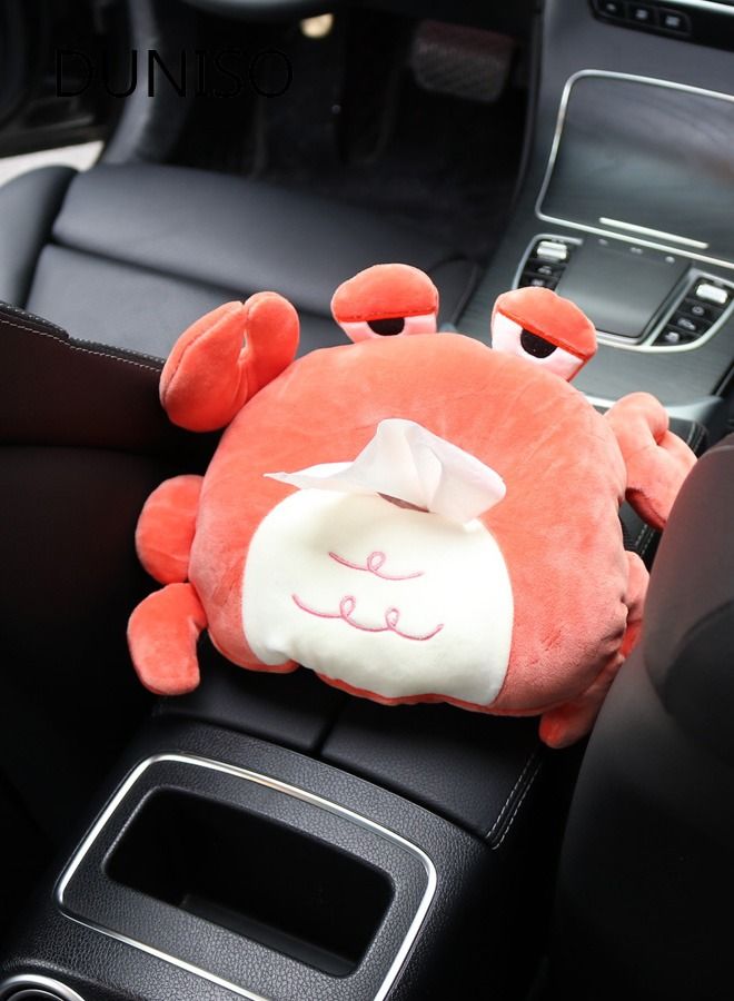 DUNISO Cartoon Car Sun Visor Tissue Box Holder Paper Towel Napkin Box Cover Seat Back Bracket Portable Car Mount Organizer Car Accessories  - Image 4