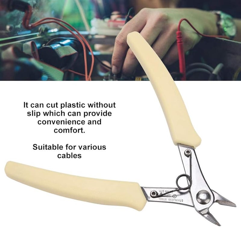 كماشة فولاذ الكربون القاطعة المائلة 107F1 قاطعة جانبية للأسلاك والكابلات - Image 3