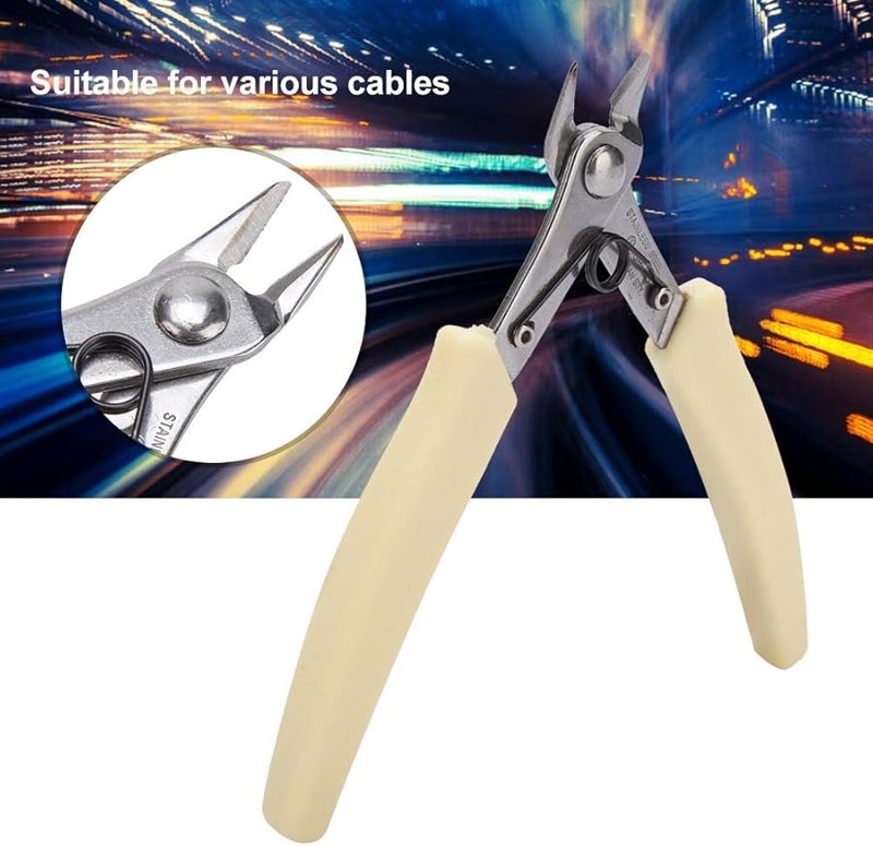 كماشة فولاذ الكربون القاطعة المائلة 107F1 قاطعة جانبية للأسلاك والكابلات - Image 5