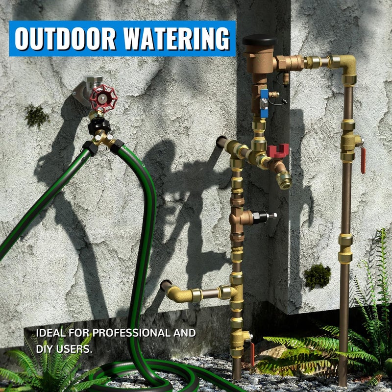 SUNGATOR 1-Inch Push Fit PEX Elbow, 90-Degree Plumbing Fitting Pipe Connector with Disconnect Clip, Push-to-Connect, Copper, PEX, CPVC, No Lead Brass Fittings (2-Pack) - Image 4