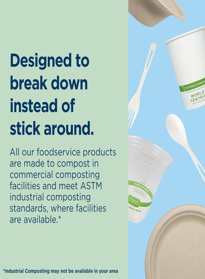 World Centric Compostable Clear Cold Cups, 16 Oz (Pack of 20), PLA Beverage Cup Made from Plants and Minerals, Sustainable, Strong, Perfect for Iced Coffee, Iced Tea & Smoothies - Image 3