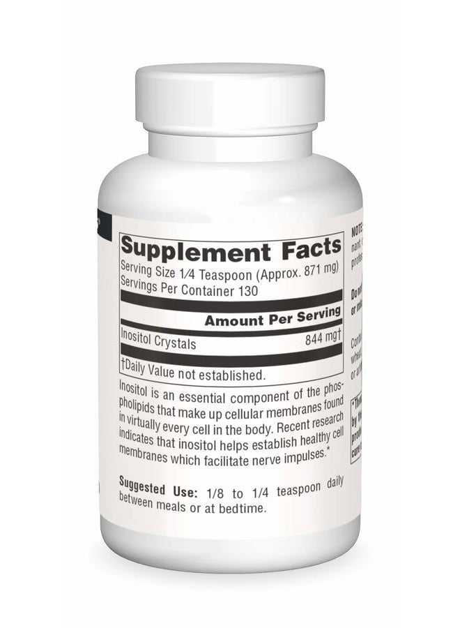 Source Naturals Pure Inositol 844mg Dietary Supplement - 4 oz Crystals - Image 3