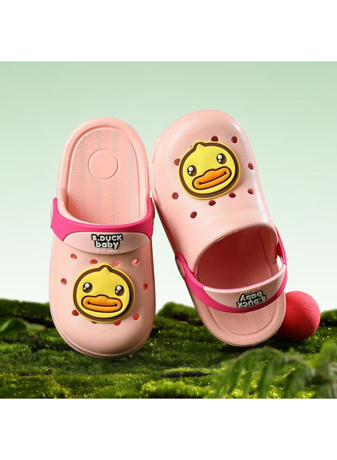 B.duck Kids Garden Shoes Boys Comfortable Hollow Shoes Girls Baby Comfortable Slippers 5965 Pink 24 - Image 3