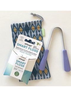 drTung's Stainless Steel Tongue Cleaner & Smart Floss Bundle Tongue Cleaner For Adults Kids Helps Freshens Breath Natural Floss Gentle On Gums Comes With Travel Case Cardamom Flavor (1 Pack)  - Image 1