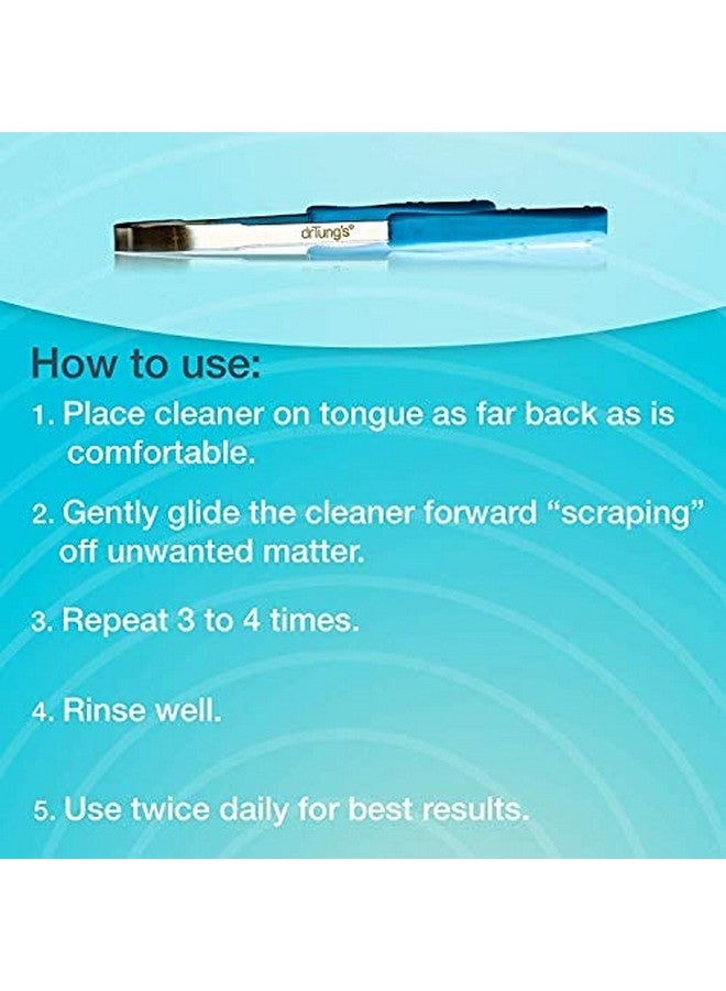 drTung's Stainless Steel Tongue Cleaner & Smart Floss Bundle Tongue Cleaner For Adults Kids Helps Freshens Breath Natural Floss Gentle On Gums Comes With Travel Case Cardamom Flavor (1 Pack)  - Image 4