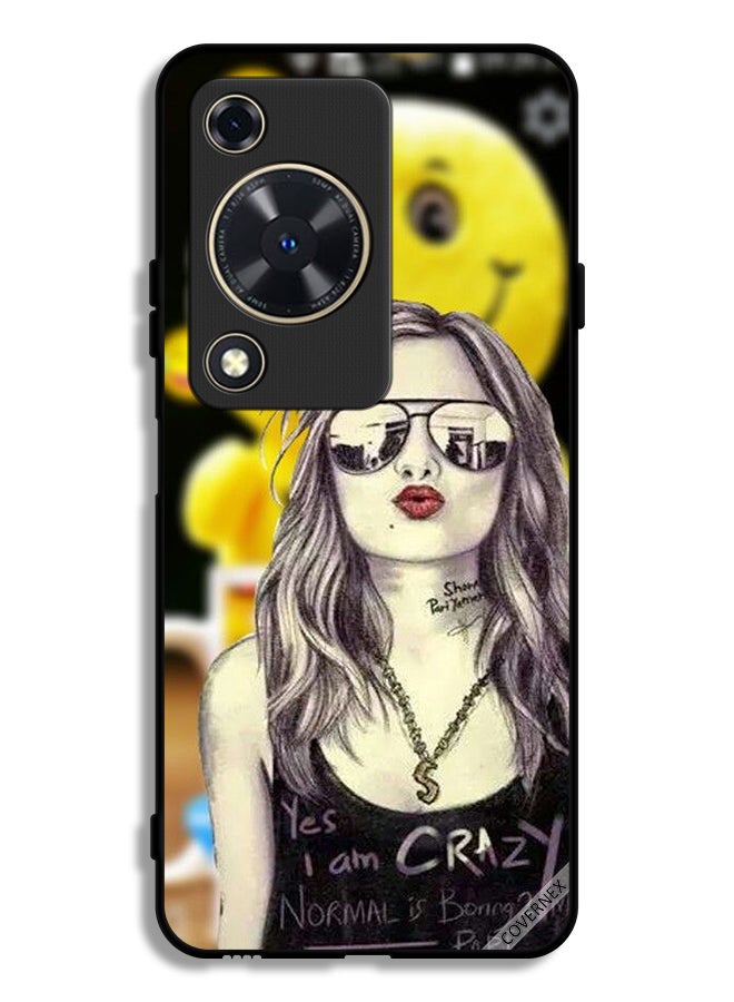 Covernex Huawei Nova Y72S Protective Case Cover Yes I Am Crazy Normal Is Boring