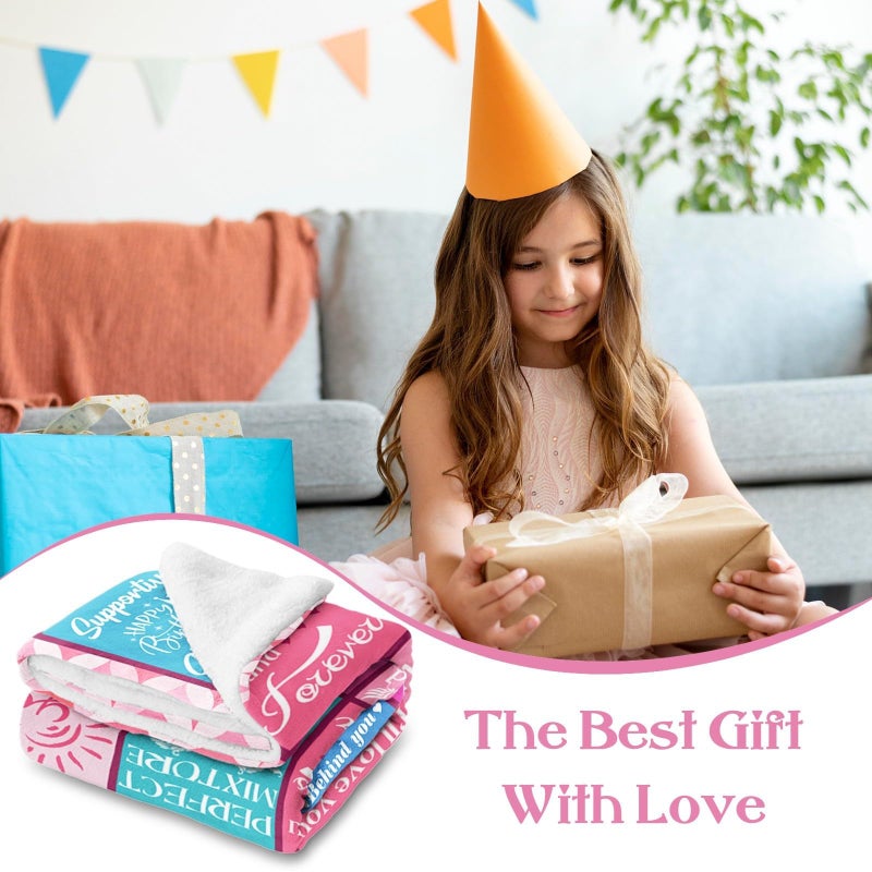 Lavua 7 Year Old Girl Birthday Gifts - Birthday Gifts for 7-Year-Old Girls - 7th Birthday Decorations for Girls - Gifts for 7 Years Old Girl Daughter Granddaughter Niece - 7th Blanket 50"X60" - Image 2