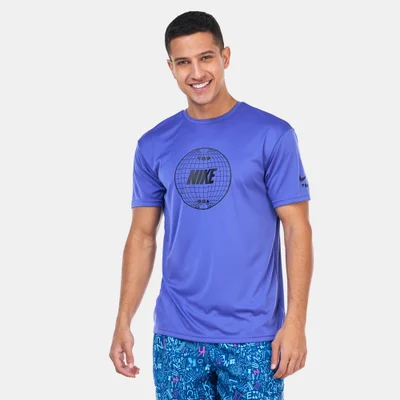 Nike Men's Printed Hydroguard Swimming T-Shirt