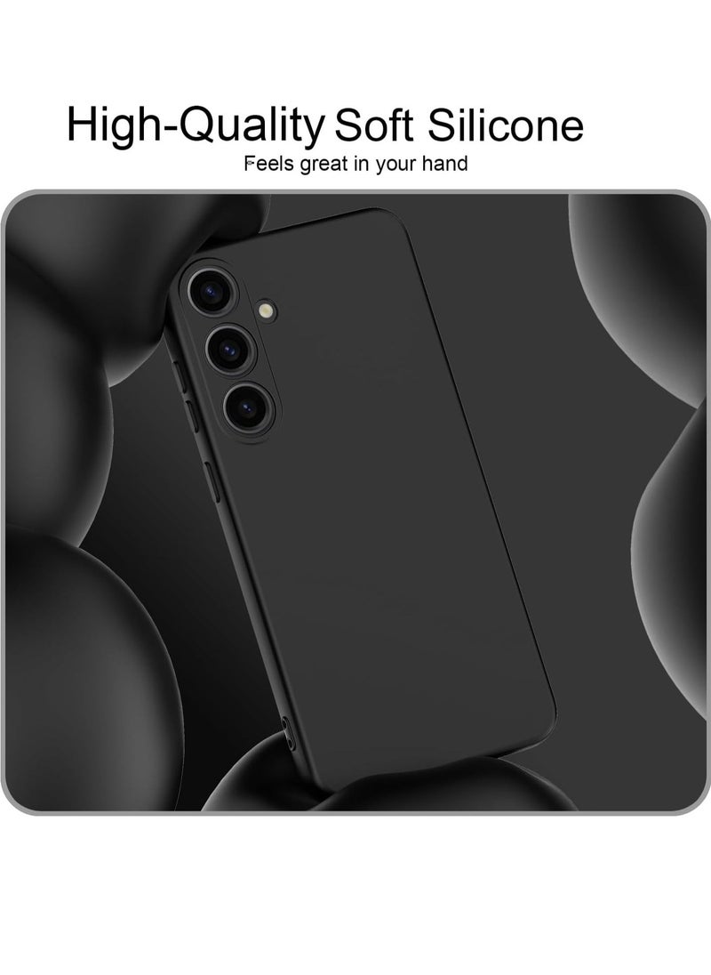 Raxoom Slim Liquid Silicone Case for Samsung Galaxy S24 Plus,with Scratch-Resistant Microfiber Lining Shockproof Soft Silicone Protective Case for Samsung S24 Plus (Black) - Image 3