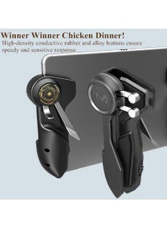 TIGER PUBG Controller for Tablet – 4 Triggers, 6 Finger Operation, Sensitive Shoot & Aim Triggers, Gamepad Grip for Enhanced Gaming Experience, Compatible with 10-12.9 Inch iPad & Tablets (Thickness < 10mm), Black  - Image 5