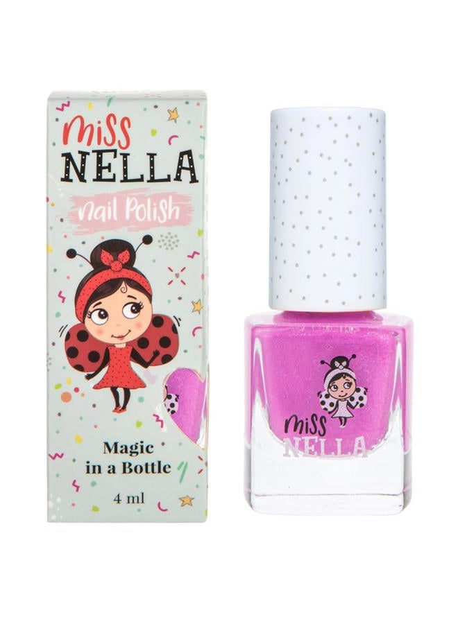 Miss NELLA BLUEBERRY SMOOTHIE – Safe Special Purple glitter Nail Polish for Kids, Non-Toxic & Odor Free Formula for Children and Toddlers, Natural Water Based for Easy Peel Off - Image 1