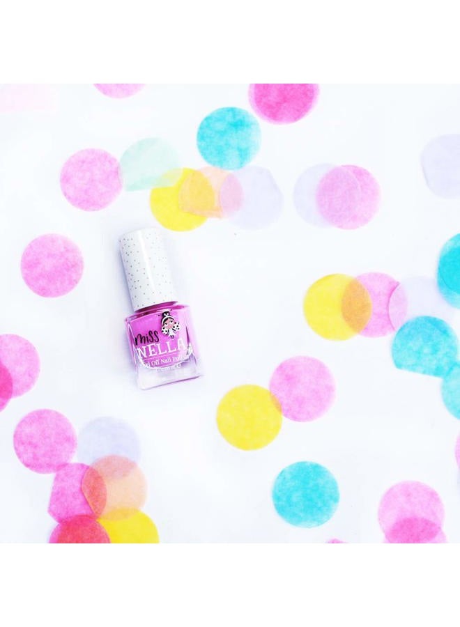 Miss NELLA BLUEBERRY SMOOTHIE – Safe Special Purple glitter Nail Polish for Kids, Non-Toxic & Odor Free Formula for Children and Toddlers, Natural Water Based for Easy Peel Off - Image 3