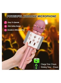 Toys For 7 8 9 10 11 Years Old Girls,Best Present Gifts For 6-15 Years Old Girl Boy,Bluetooth Wireless Karaoke Machine, Party Favor for Teen Boys Girls Toys Age 4-12 Gifts Toys for Teens Boy Rose Gold - pzsku/ZAAA4A2F16766678CC26CZ/45/_/1739912701/b0ea3042-b3ce-496d-9f1f-4e334f337295