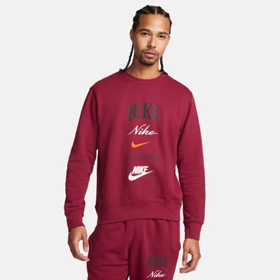 Nike Men's Club Fleece Long-Sleeve Sweatshirt