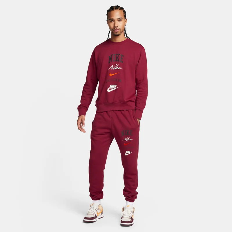 Nike Men's Club Fleece Long-Sleeve Sweatshirt