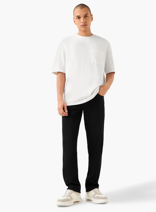 Lee Cooper  Lee Cooper Straight Fit Jeans with Pockets for Men | Best Price UAE