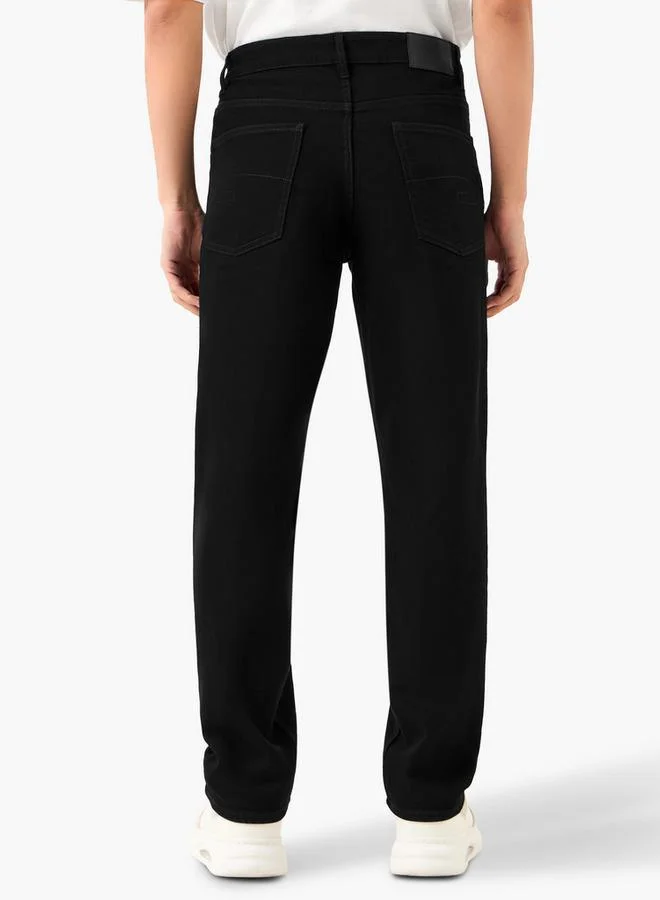 Lee Cooper  Lee Cooper Straight Fit Jeans with Pockets for Men | Best Price UAE