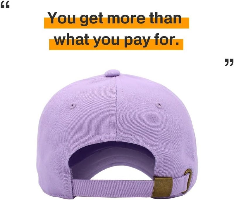 KBETHOS Classic Unisex Cotton Adjustable Low Crown Baseball Cap – Plain Dad Hat - Image 5