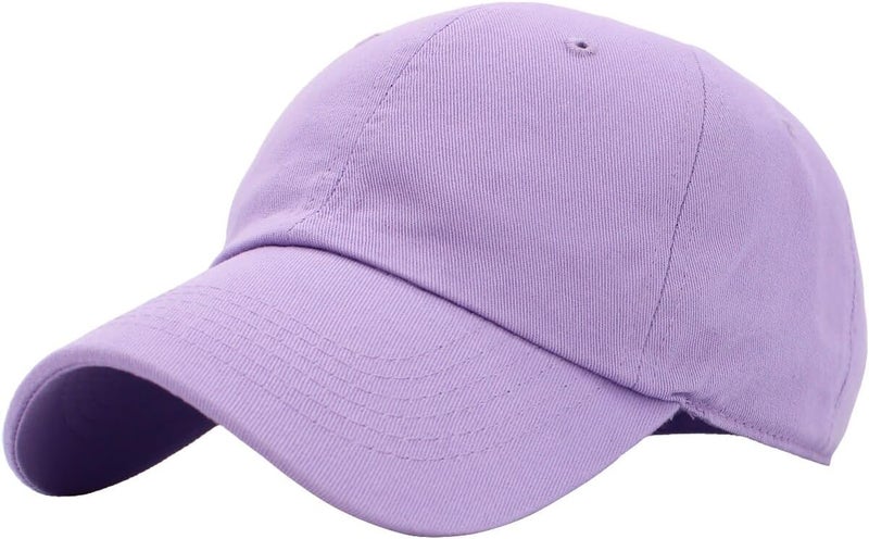 KBETHOS Classic Unisex Cotton Adjustable Low Crown Baseball Cap – Plain Dad Hat - Image 1
