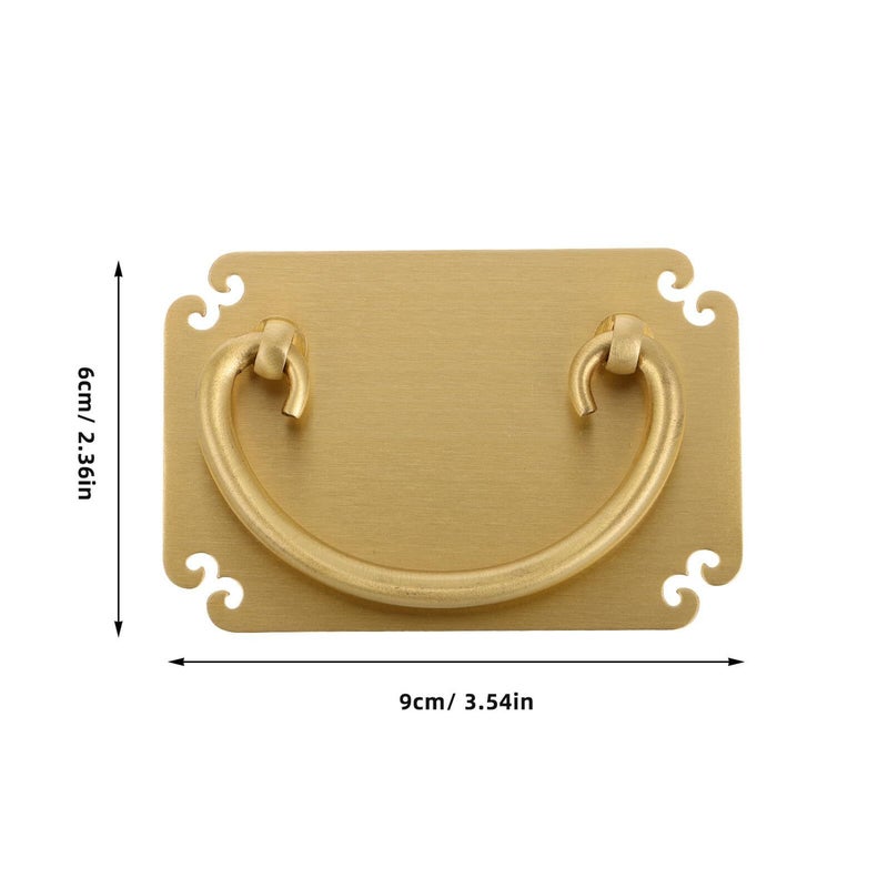 Vintage Copper Drawer Handle 90x60mm Single Piece Rustic Cabinet Pulls Hardware - Image 3
