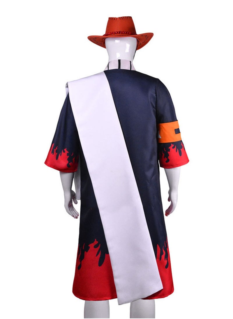 Generic - Anime One Piece cos suit Fire Fist Ace cosplay kimono full set of role-playing costumes Stage Dress Up Costume - Image 1