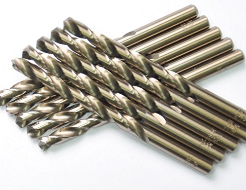 DRILLFORCE 10PCS,17/64", Cobalt Drill Bits - Image 1
