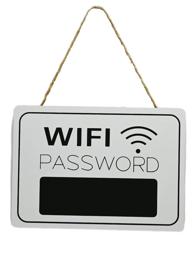 علامة كلمة مرور واي فاي، علامة واي فاي خشبية معلقة للمنزل، لوحة تسجيل كلمة مرور واي فاي على شكل سبورة، لافتة واي فاي لتزيين الحائط للأعمال المنزلية والضيوف